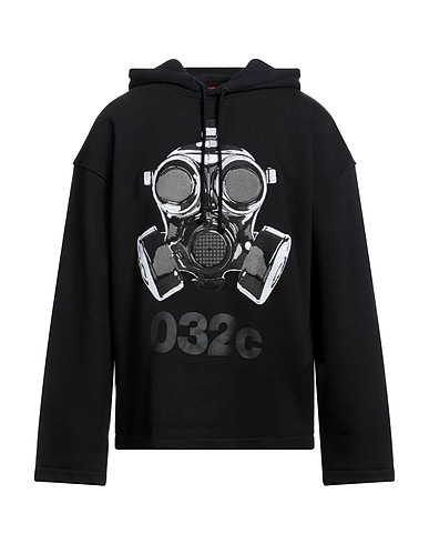 032C Hoodie Schwarz 100% Organische Baumwolle