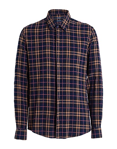 GAUDÌ Checked shirt Navy 100% Cotton