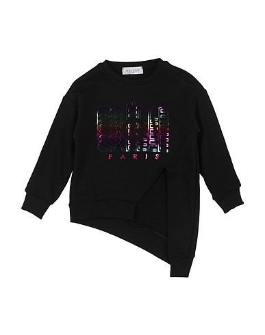 GAëLLE Paris Sweatshirt Black 65% Cotton, 35% Polyester