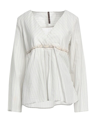 MANILA GRACE Top Sky blue 96% Cotton, 2% Polyester, 2% Polyamide