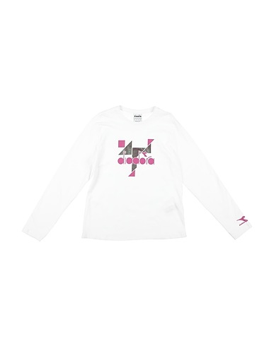 DIADORA T-shirt Bianco 100% Cotone