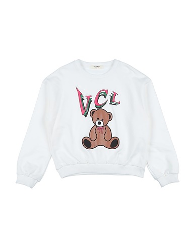 VICOLO Felpa Bianco 95% Cotone, 5% Elastan