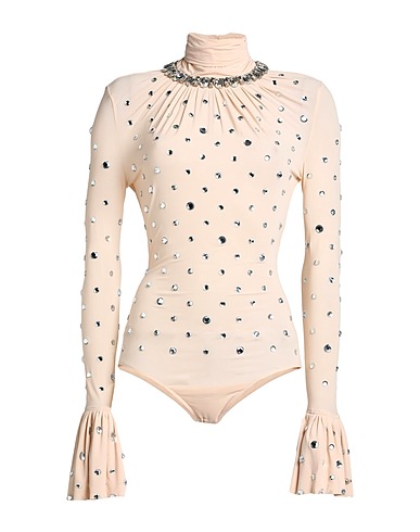 RABANNE TOPS & TEES Beige 83% Cupro, 17% Elastane