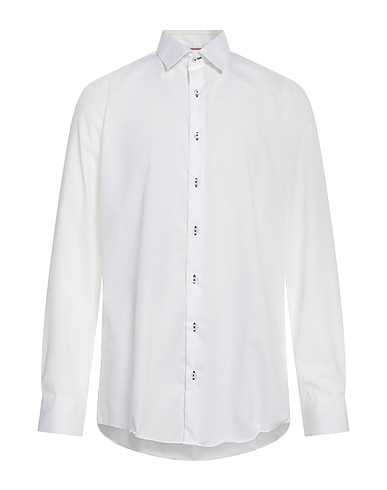 ROY ROBSON Solid color shirt White 100% Cotton
