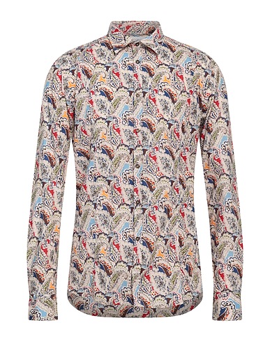 AGLINI Patterned shirt White 100% Cotton