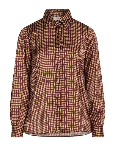KAOS Camicie  e bluse fantasia Marrone 100% Poliestere