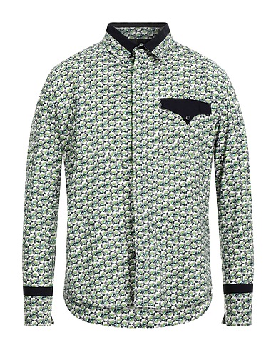 RABANNE Camicia fantasia Verde 100% Cotone