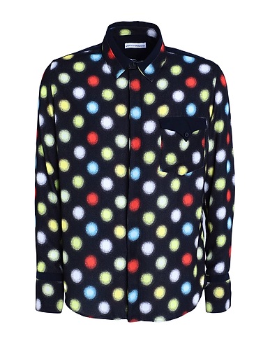 RABANNE Patterned shirt Black 100% Polyester, Cotton