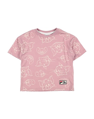 FILA T-shirt Rosa antico 100% Cotone