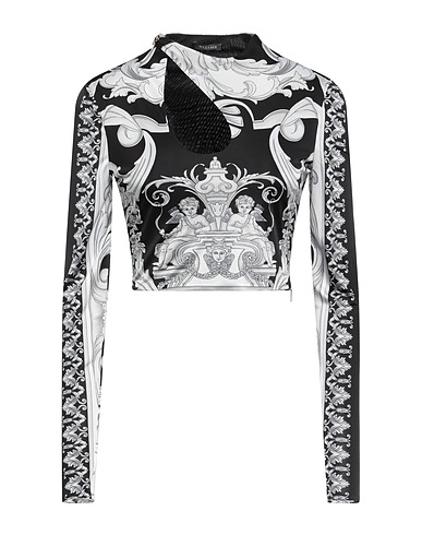 VERSACE Top Black 100% Viscose