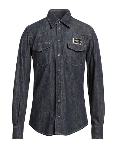 DOLCE&GABBANA Denim shirt Blue 100% Cotton