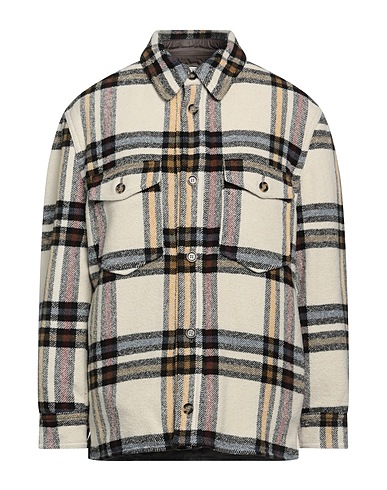 MARANT ÉTOILE Camicia a quadri Panna 50% Fibre sintetiche, 32% Lana, 9% Cotone, 7% Seta, 2% Altre Fibre