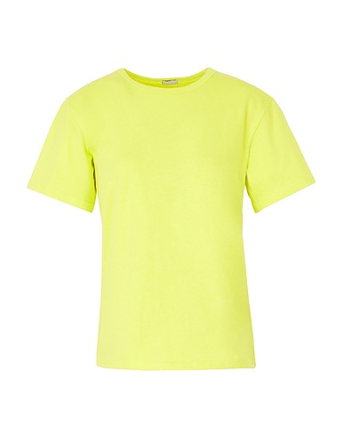 8 by YOOX Basic T-Shirt Yellow 100% Organic cotton