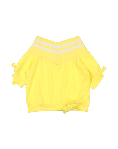 FUN & FUN T-shirt Yellow 95% Cotton, 5% Elastane