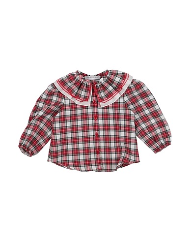 MONNALISA Patterned shirts & blouses Red 50% Cotton, 50% Polyester, Polyamide
