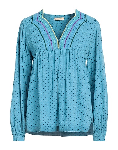 STELLA NOVA Top Azzurro 100% Cotone