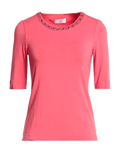 VDP VIA DELLE PERLE T-shirt COLLECTION Salmon pink 94% Viscose, 6% Elastane