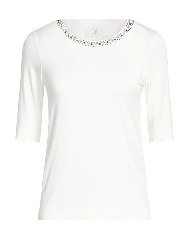 VDP VIA DELLE PERLE T-shirt COLLECTION Off white 94% Viscose, 6% Elastane