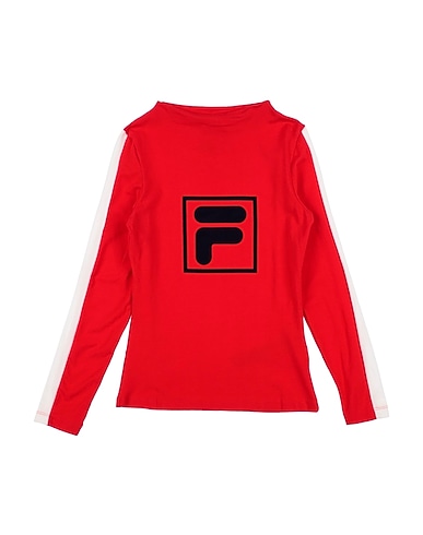 FILA T-shirt Red 93% Cotton, 7% Elastane