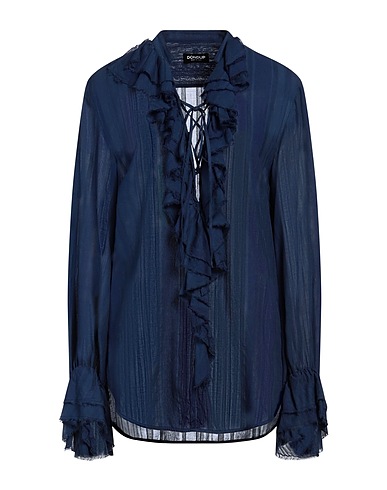 DONDUP Top Navy 50% Cotton, 50% Viscose