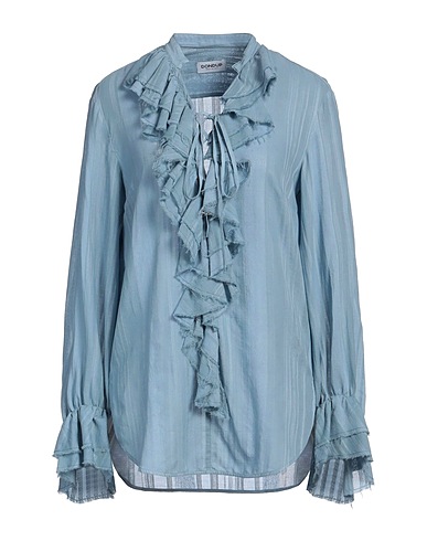 DONDUP Slate blue 50% Cotton, 50% Viscose