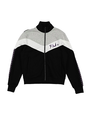FILA Sweatshirt Black 70% Cotton, 30% Polyester, Viscose
