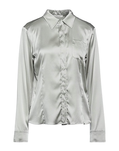 DOROTHEE SCHUMACHER Chemises et chemisiers de couleur unie Gris 93% Soie, 7% Élasthanne