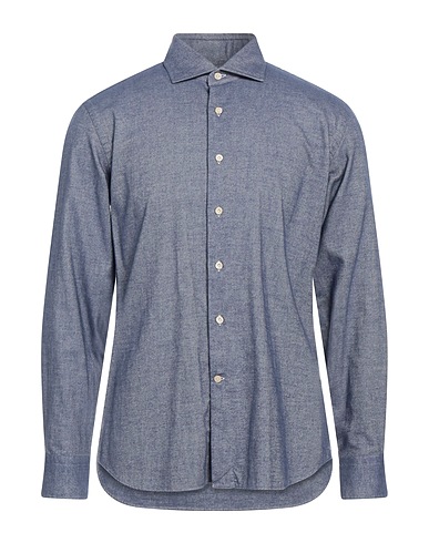 ALESSANDRO GHERARDI Patterned shirt Blue 100% Cotton