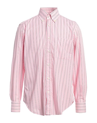 CALIBAN Striped shirt Pink 100% Cotton