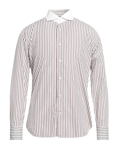 CALIBAN Striped shirt White 100% Cotton
