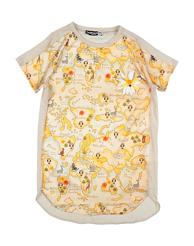 PAESAGGino T-shirt Sabbia 56% Poliestere, 39% Cotone, 5% Poliammide