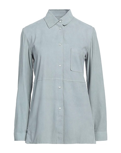 SWORD 6.6.44 Camicie e bluse tinta unita Grigio 100% Pelle