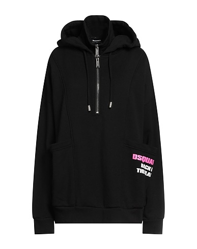 DSQUARED2 Felpa Nero 100% Cotone