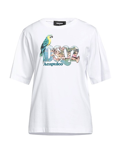 DSQUARED2 Oversize-T-Shirt White 100% Cotton