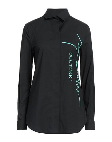 MOSCHINO Shirts Black 96% Cotton, 4% Elastane