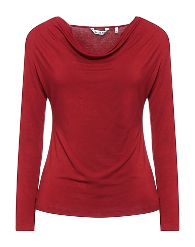 CALIBAN T-shirt Burgundy 93% Viscose, 7% Elastane