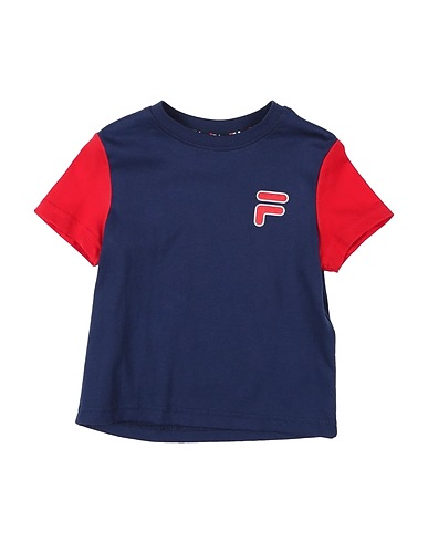 FILA T-shirt Navy blue 100% Cotton
