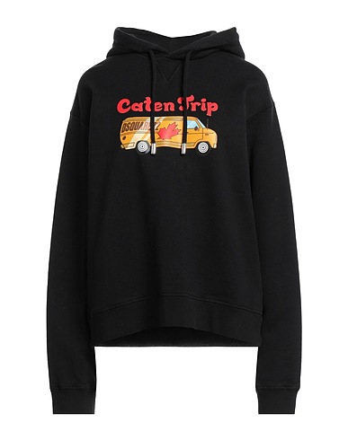 DSQUARED2 Felpa Nero 100% Cotone