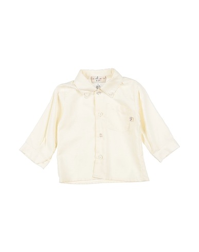PICCOLISSIMI DI PETIT Solid colour shirt Ivory 55% Modal, 45% Cotton