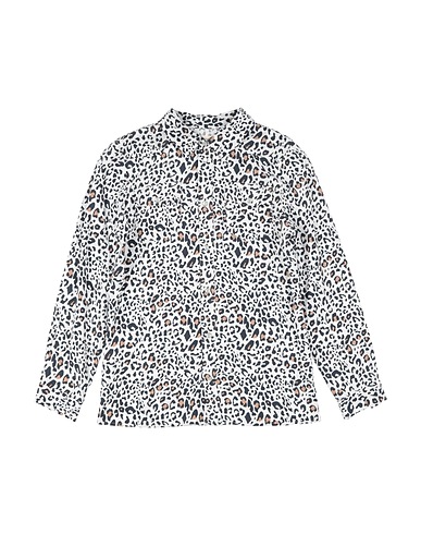 DOUUOD Patterned shirts & blouses White 100% Viscose