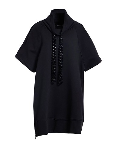DONDUP Hooded track jacket  Black 100% Cotton