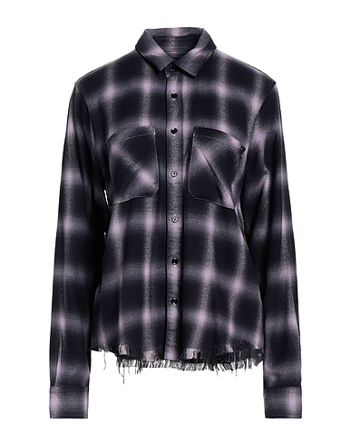 AMIRI Checked shirt Lilac 52% Cotton, 48% Rayon