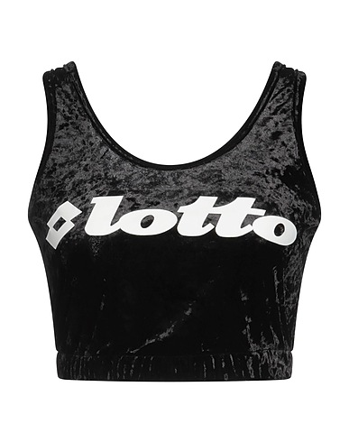 LOTTO Top Black 94% Polyester, 6% Elastane