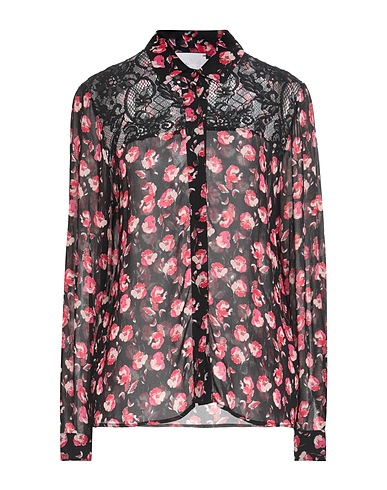 BE BLUMARINE Floral shirts & blouses Black 100% Viscose