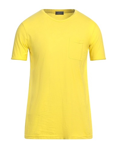 ROSSOPURO Basic T-Shirt Yellow 100% Cotton