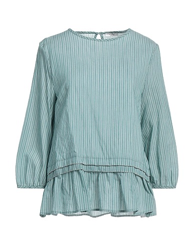 PESERICO Top Green 78% Cotton, 22% Silk