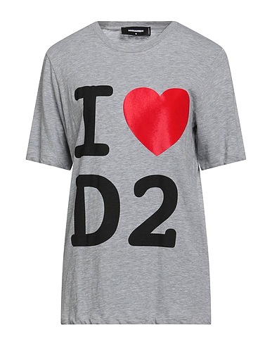DSQUARED2 Oversize-T-Shirt Grey 88% Cotton, 12% Viscose