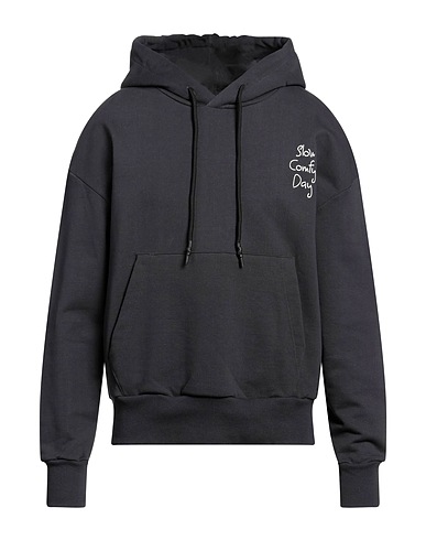 SLOW COMFY DAY Hooded sweatshirt Grey 100% Cotton