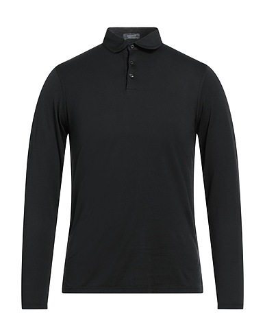 ROSSOPURO Polo shirt Black 100% Cotton