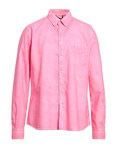 PLOUMANAC'H Solid color shirt Pink 100% Cotton